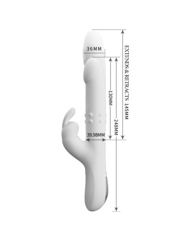 PRETTY LOVE - REESE VIBRATOR MIT SILBERNE ROTATION