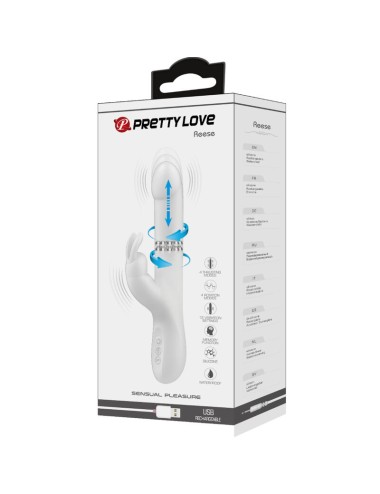 PRETTY LOVE - REESE VIBRATOR MIT SILBERNE ROTATION