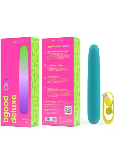 B SWISH - BGOOD INFINITE DELUXE WIEDERAUFLADBARER VIBRATOR BLAUES SILIKON