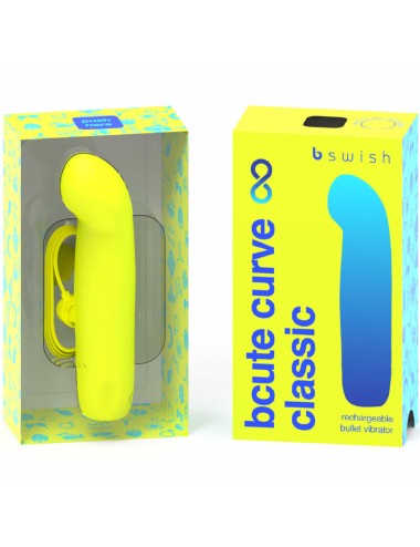 B SWISH - BCUTE CURVE INFINITE KLASSISCHER WIEDERAUFLADBARER SILIKONVIBRATOR GELB