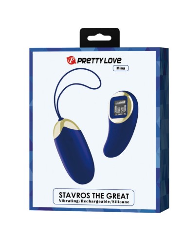 PRETTY LOVE - MINA VIBRIERENDES EI MIT FERNBEDIENUNG BLAU