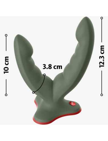 FUN FACTORY - RYDE DOPPELDILDO & MASSAGER GRÜN