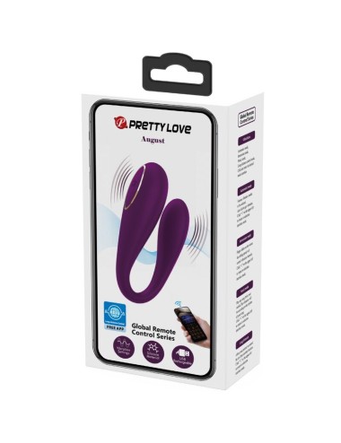 PRETTY LOVE - AUGUST REMOTE GLOBAL DOPPELT VERGNÜGEN VIBRATOR