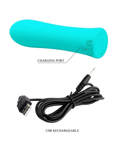PRETTY LOVE - ALFREDA SUPER POWER VIBRATOR AQUA GREEN
