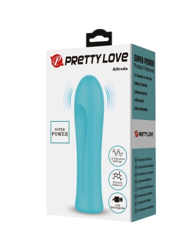 PRETTY LOVE - ALFREDA SUPER POWER VIBRATOR AQUA GREEN