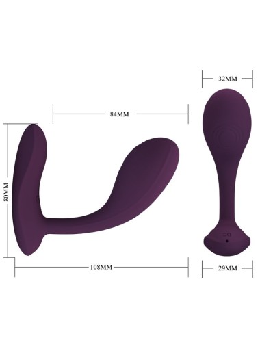 PRETTY LOVE - BAIRD G-SPOT 12 VIBRATIONEN WIEDERAUFLADBAR LILA APP