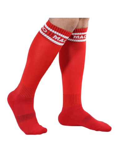 MACHO - LANGE SOCKEN EINE GRÖSSE ROT