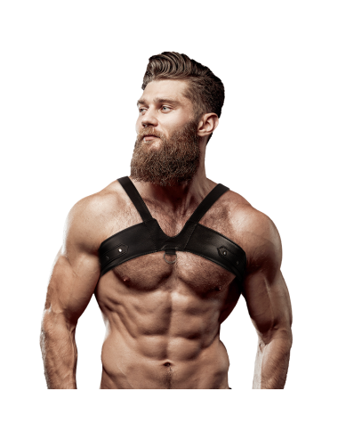 FETISH SUBMISSIVE ATTITUDE - ECO LEATHER BRIGADE MAN CHEST HARNESS