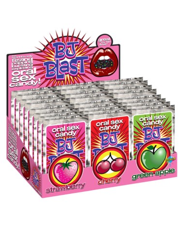 PIPEDREAMS - BJ BLAST ERDBEERE/KIRSCH UND GRÜNER APFEL DISPLAY ? 36 STÜCK