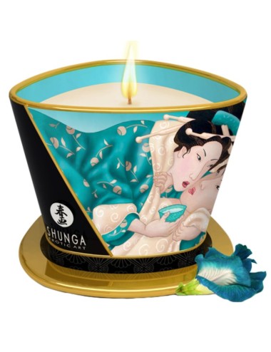 SHUNGA MASSAGE CANDLE ISLAND BLÜTEN 170 ML