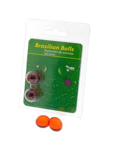 TALOKA - 2 BRASILIANISCHE KUGELN ERDBEER INTIMGEL