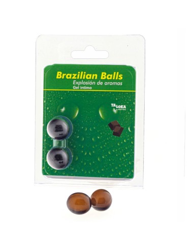 TALOKA - 2 BRASILIANISCHE KUGELN SCHOKOLADE INTIMGEL