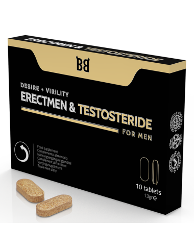 BLACK BULL - ERECTMEN & TESTOSTERID POWER UND TESTOSTERON FÜR MNNER 10 KAPSELN