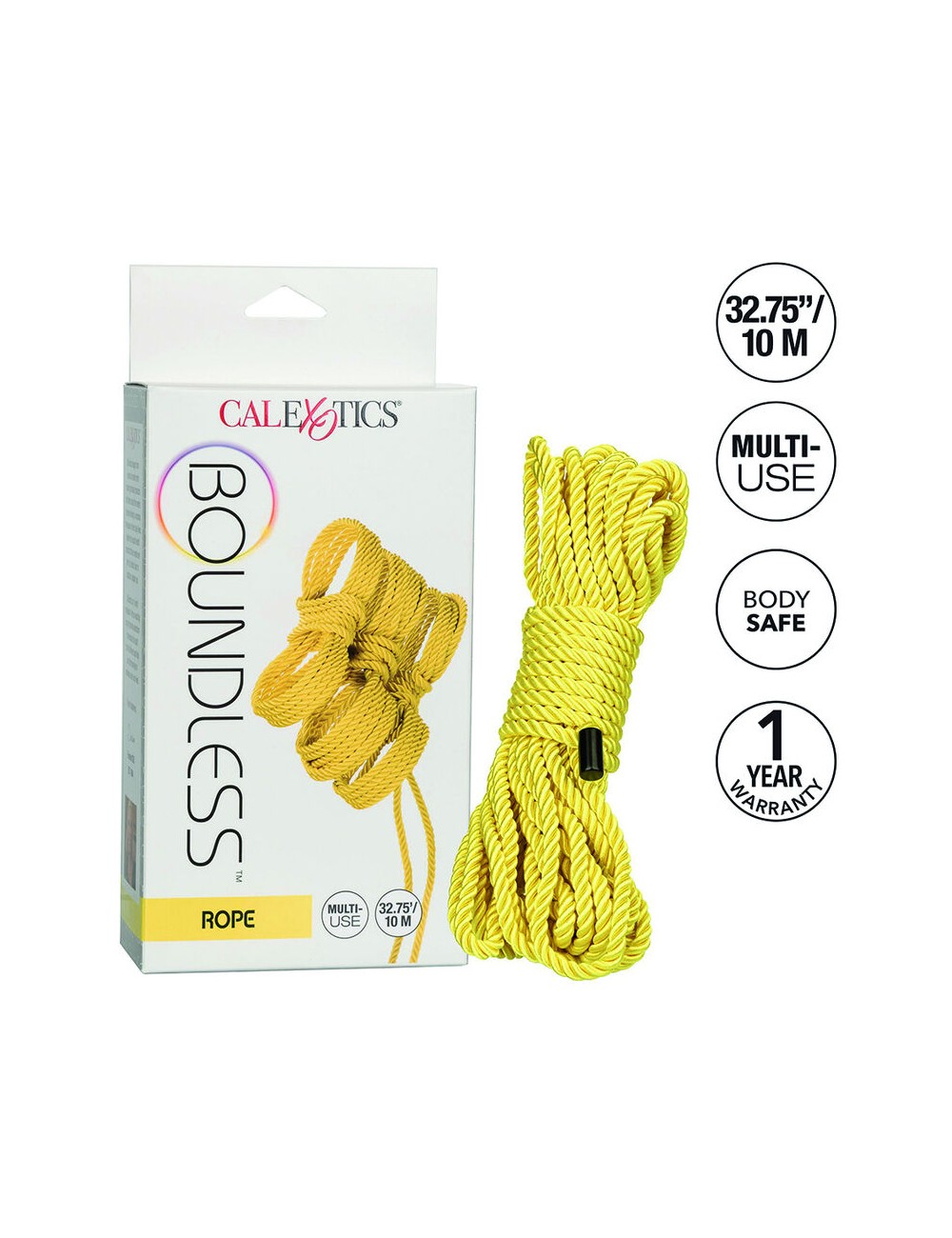 CALIFORNIA EXOTICS - BOUNDLESS SEIL 10M GELB CALIFORNIA EXOTICS - BOUNDLESS SEIL 10M GELB