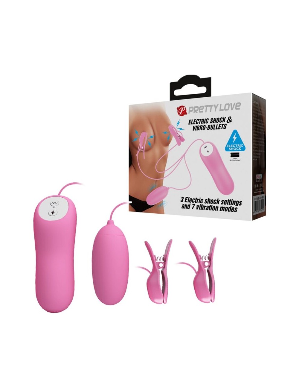 PRETTY LOVE - PINZETTE MIT VIBRATION UND ROSA ELETROSCHOCK PRETTY LOVE - PINZETTE MIT VIBRATION UND ROSA ELETROSCHOCK