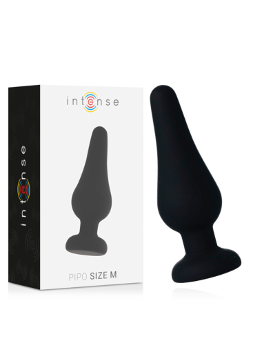 INTENSE ANAL PLUG PIPO M SILIKON SCHWARZ 11 CM