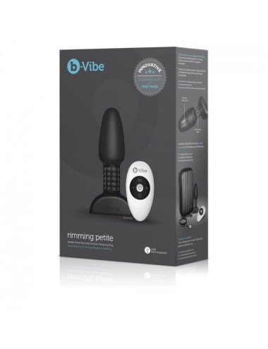 B-VIBE - RIMMING ANALPLUG MIT FERNBEDIENUNG PETITE SCHWARZ