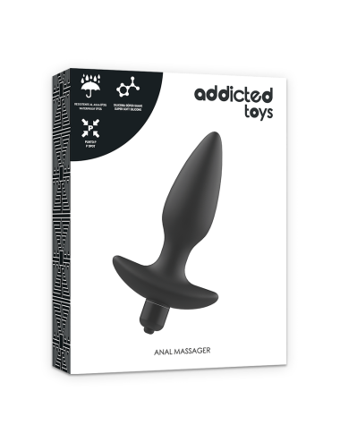 ADDICTED TOYS - MASSAGER PLUG ANAL MIT VIBRATION SCHWARZ