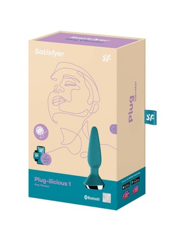 SATISFYER - PLUG ILICIOUS 1 PLUG VIBRATOR GRÜN