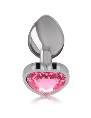 INTENSE - ROSA HERZ ALUMINIUM METALL ANAL PLUG GRÖSSE L