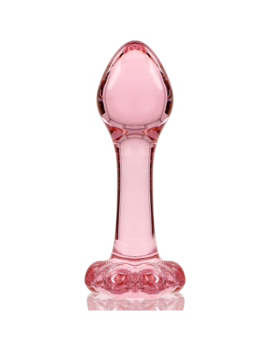 NEBULA SERIES BY IBIZA - MODELL 2 ANALPLUG BOROSILIKATGLAS ROSA 11 CM -O- 3.5 CM