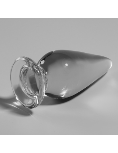 NEBULA SERIES BY IBIZA - MODELL 4 ANALPLUG BOROSILIKATGLAS KLAR 11 CM -O- 5 CM