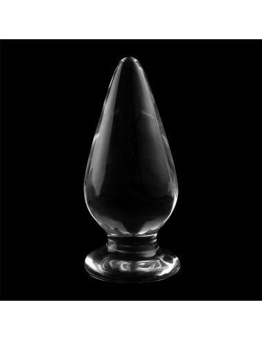 NEBULA SERIES BY IBIZA - MODELL 4 ANALPLUG BOROSILIKATGLAS KLAR 11 CM -O- 5 CM