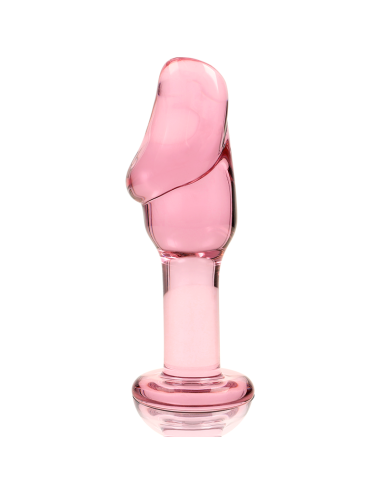 NEBULA SERIES BY IBIZA - MODELL 6 ANALPLUG BOROSILIKATGLAS ROSA 12.5 CM -O- 4 CM