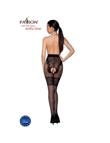 PASSION - TIOPEN 013 SCHWARZE STRUMPFHOSE 1/2 20/40 DEN