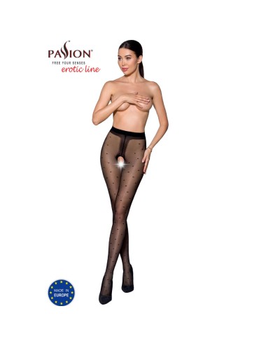 PASSION - TIOPEN 018 SCHWARZE STRUMPFHOSE 1/2 20 DEN