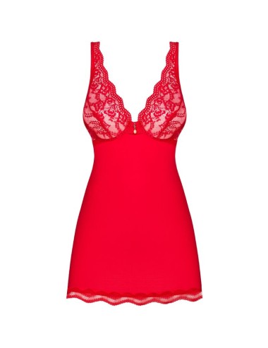 OBSESSIVE - LUVAE BABYDOLL & TANGA RED S/M