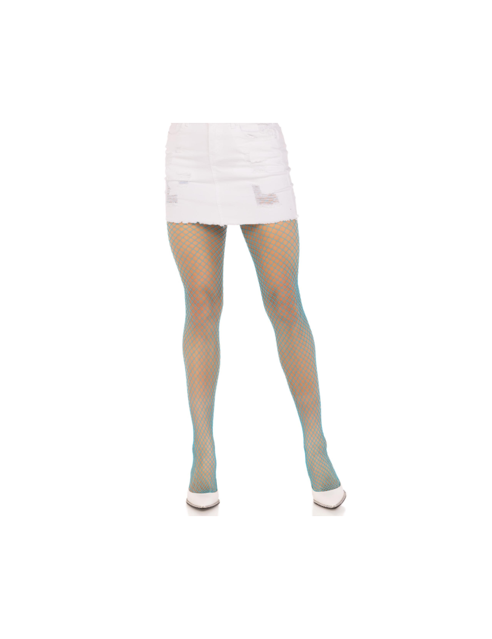 LEG AVENUE - LYCRA-NETZSTRUMPFHOSE BLAU