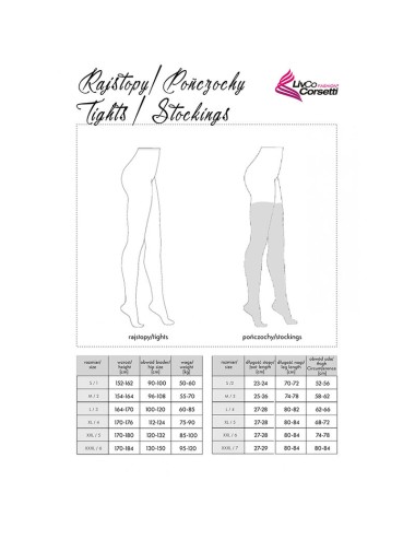 LIVCO CORSETTI FASHION - MONIKONI XG054 STRÜMPFE SCHWARZ EINE GRÖSSE