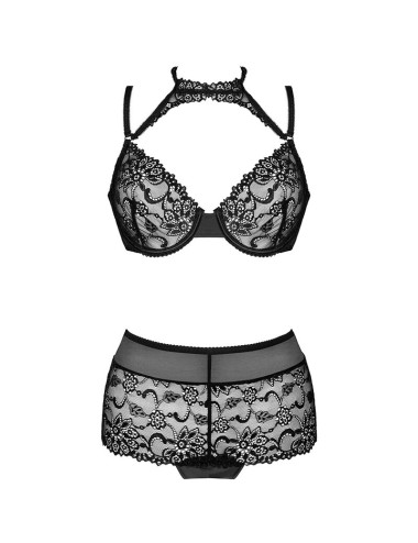 LIVCO CORSETTI FASHION - LINERA FÜR DIE SENSES KOLLEKTION BH + PANTY SCHWARZ L/XL