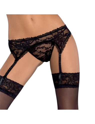 OBSESSIVE - SCHWARZER CATIA-GARER-GÜRTEL S/M