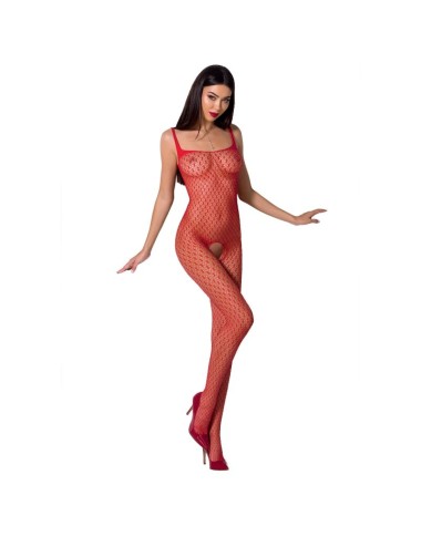 PASSION WOMAN BS071 BODYSTOCKING - ROTE EINE GRÖSSE