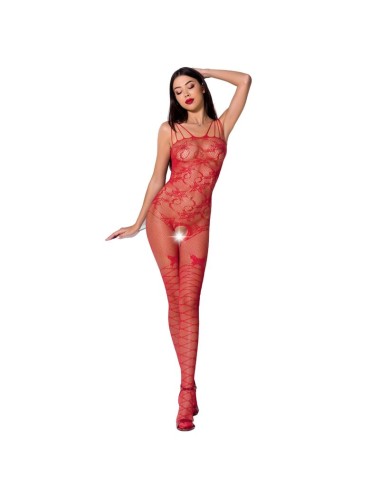 PASSION WOMAN BS076 BODYSTOCKING EINE GRÖSSE ROT