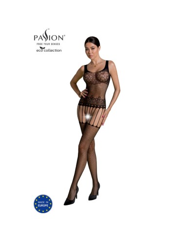 PASSION - ECO COLLECTION BODYSTOCKING ECO BS001 SCHWARZ