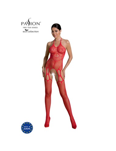 PASSION - ECO COLLECTION BODYSTOCKING ECO BS002 ROT
