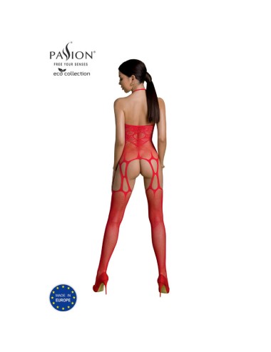 PASSION - ECO COLLECTION BODYSTOCKING ECO BS002 ROT
