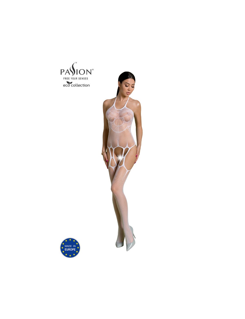 PASSION - ECO COLLECTION BODYSTOCKING ECO BS002 WEISS PASSION - ECO COLLECTION BODYSTOCKING ECO BS002 WEISS
