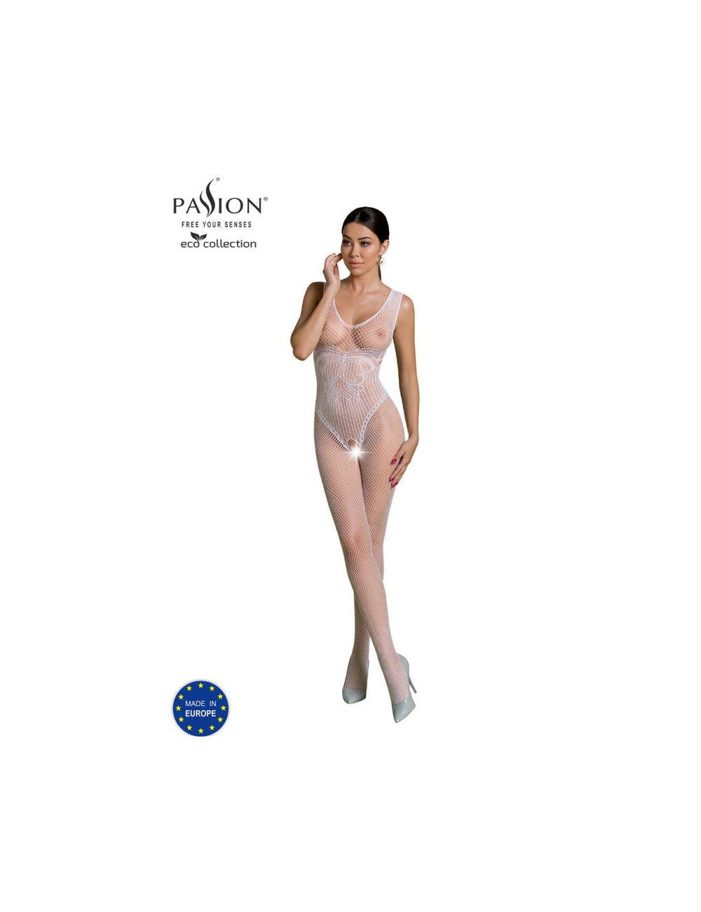 PASSION - ECO COLLECTION BODYSTOCKING ECO BS003 WEISS PASSION - ECO COLLECTION BODYSTOCKING ECO BS003 WEISS