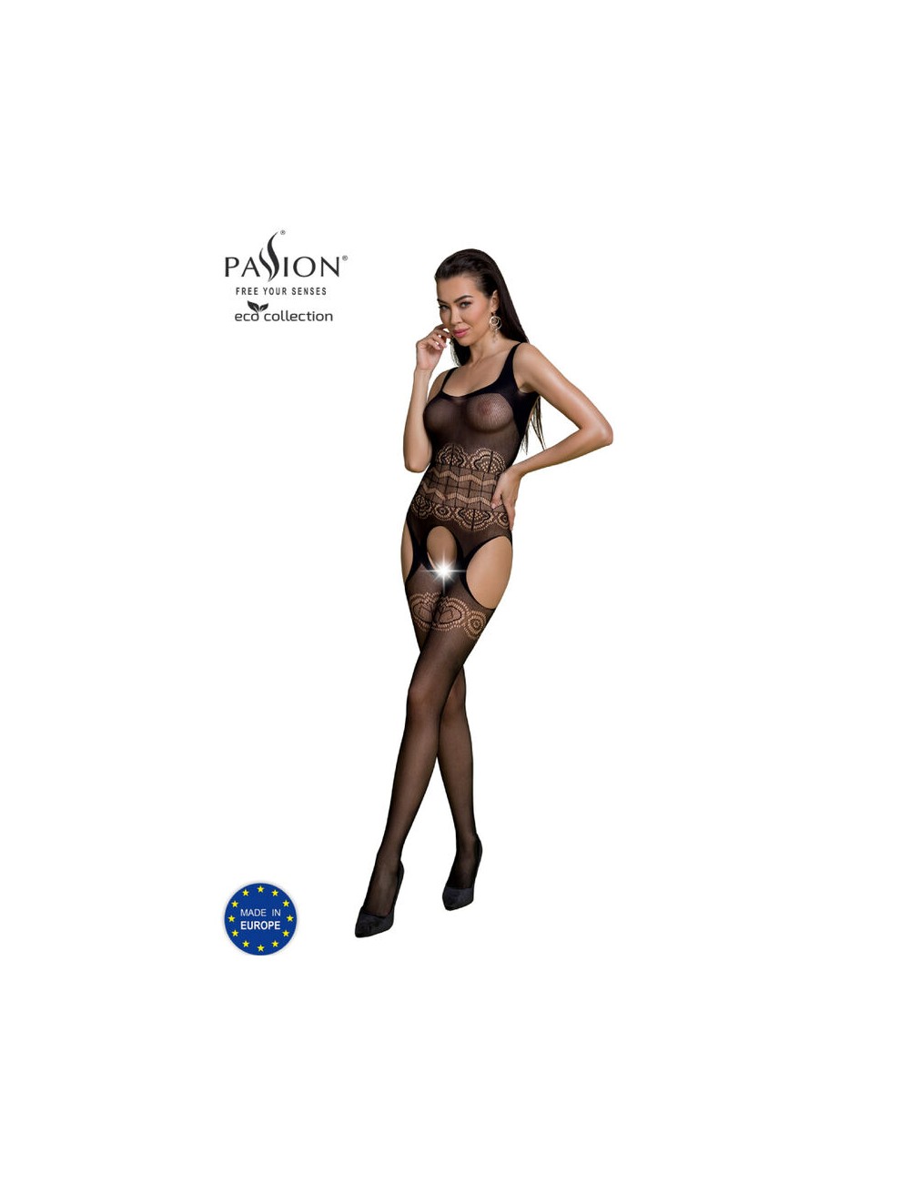 PASSION - ECO COLLECTION BODYSTOCKING ECO BS005 SCHWARZ PASSION - ECO COLLECTION BODYSTOCKING ECO BS005 SCHWARZ