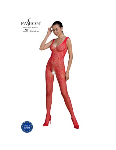 PASSION - ECO COLLECTION BODYSTOCKING ECO BS012 ROT