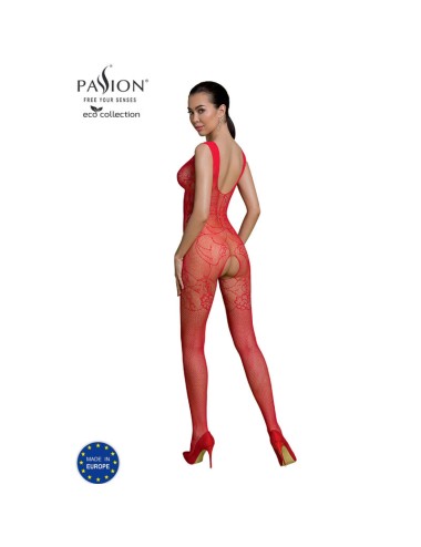 PASSION - ECO COLLECTION BODYSTOCKING ECO BS012 ROT