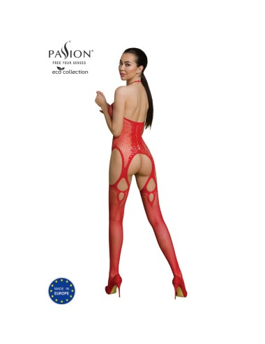 PASSION - ECO COLLECTION BODYSTOCKING ECO BS013 ROT