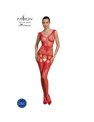 PASSION - ECO COLLECTION BODYSTOCKING ECO BS014 ROT