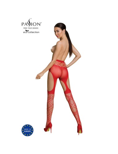 PASSION - ECO COLLECTION BODYSTOCKING ECO S005 ROT