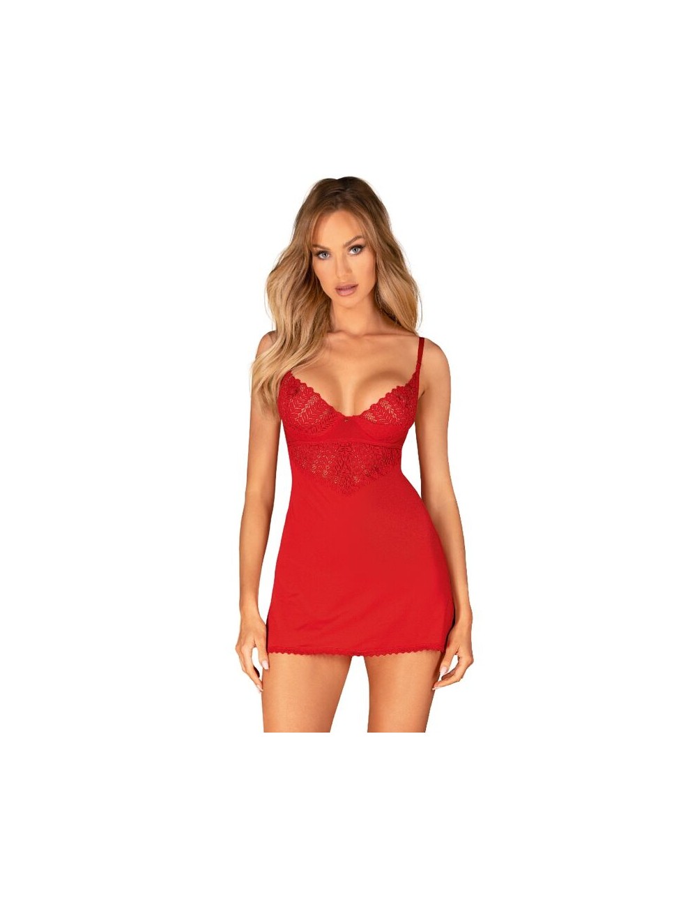 OBSESSIVE - INGRIDIA CHEMISE & TANGA ROT XS/S OBSESSIVE - INGRIDIA CHEMISE & TANGA ROT XS/S