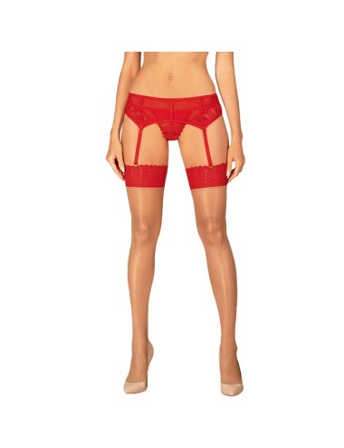 OBSESSIVE - INGRIDIA ROTE STRUMPFHOSE XS/S